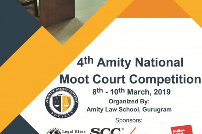 4th Amity National Moot Court Competition, 2019 | SCC Times