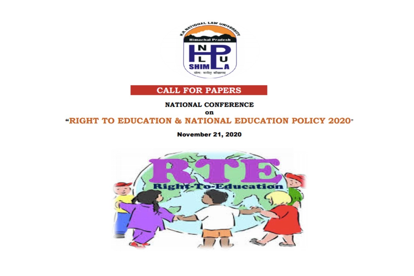 Call For Papers HPNLU National Conference on “Right To Education