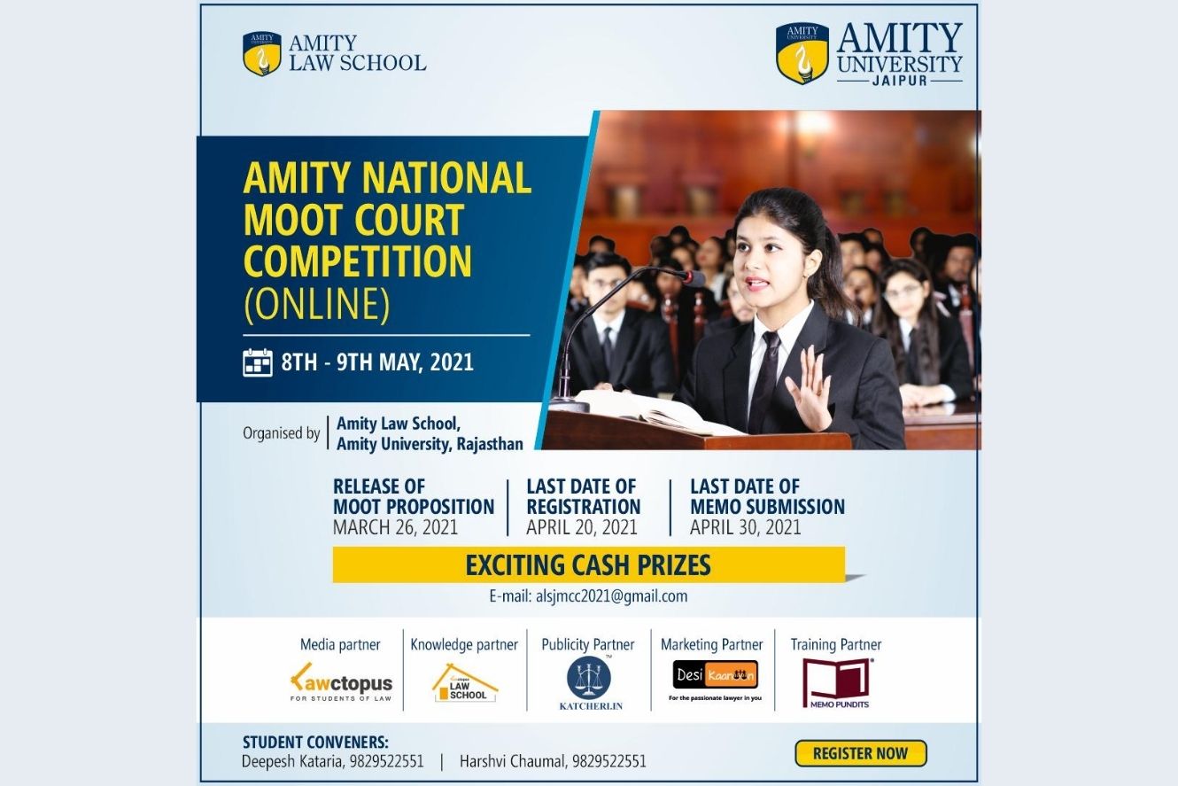 Amity University Rajasthan | Amity National Moot Court Competition ...