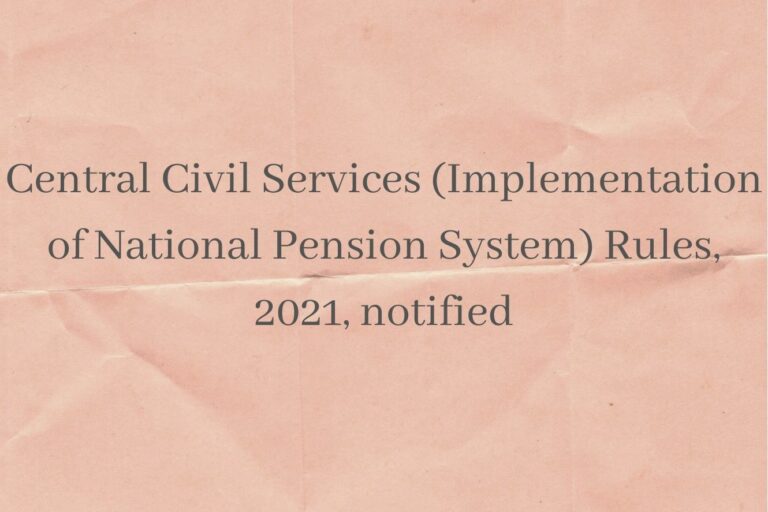 central-civil-services-implementation-of-national-pension-system