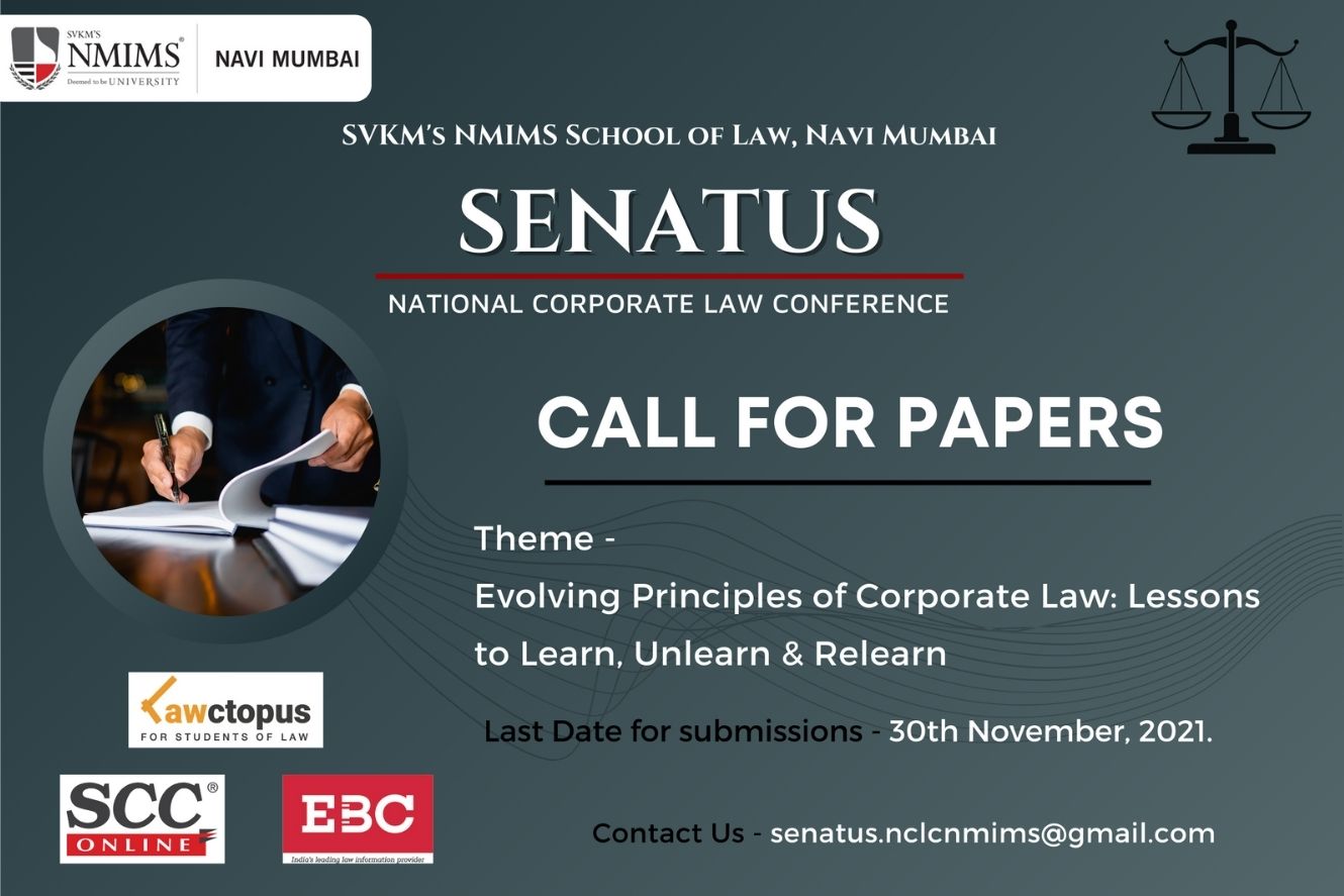 SVKM’s NMIMS School Of Law | Senatus- National Corporate Law (Virtual ...