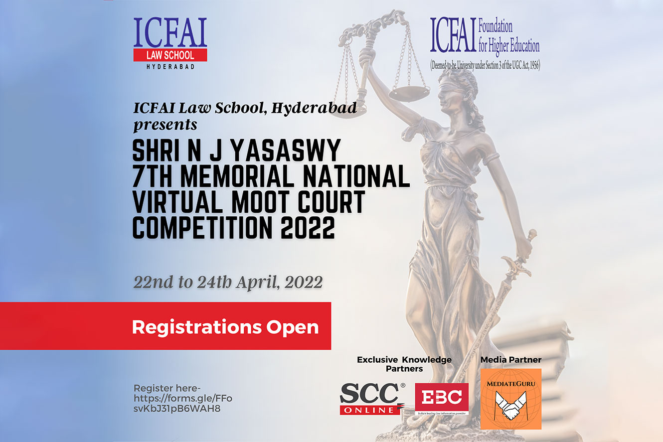 ICFAI | Shri N J Yasaswy 7th Memorial National Virtual Moot Court ...