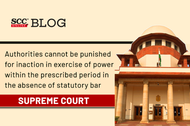 Authorities Cannot Be Punished For Inaction In Exercise Of Power Within ...