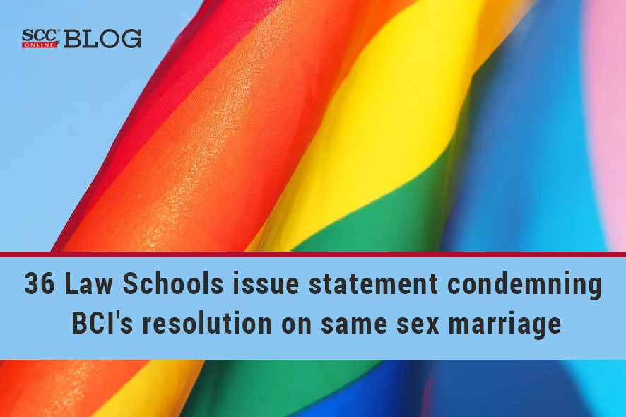 Telugu Lo Savitri Sex Videos - 36 Law Schools issue statement condemning BCI's resolution on same sex  marriage | SCC Blog