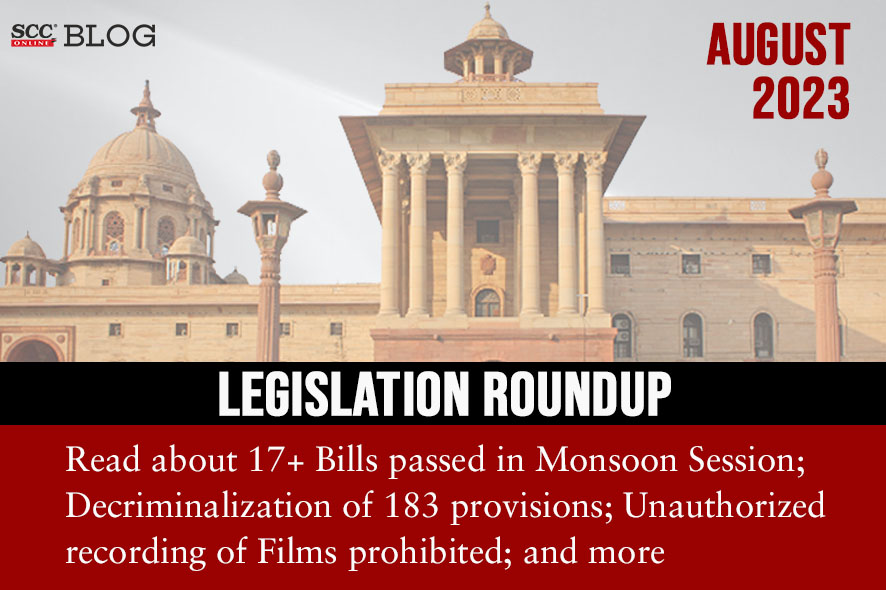 Legislation Roundup August 2023 | SCC Blog