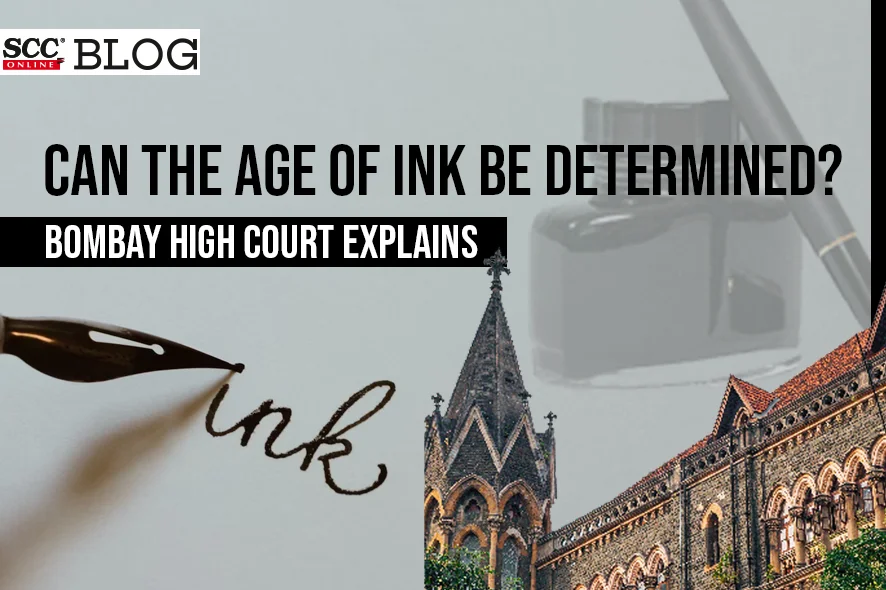 Can the age of ink be determined