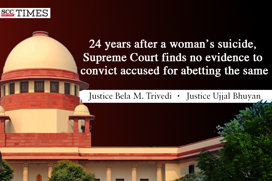 24 Years After Woman Suicides, Supreme Court Finds No Evidence To ...