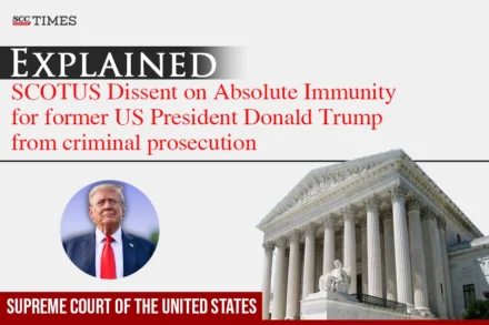 Donald Trump immunity criminal prosecution dissenting opinion