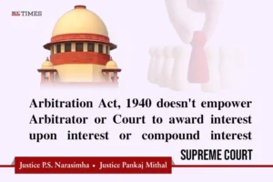 Arbitration Act 1940 award compound interest