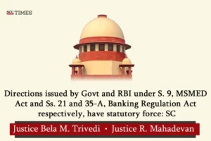 MSMEs directions RBI Government statutory force