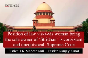 Stridhan position of law