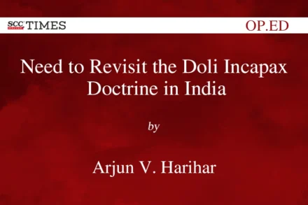 Doli Incapax Doctrine in India