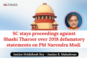 shashi tharoor 2018 defamatory statements against PM Modi