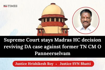 DA case against O Panneerselvam