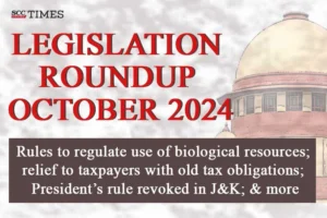 Legislation Roundup October 2024