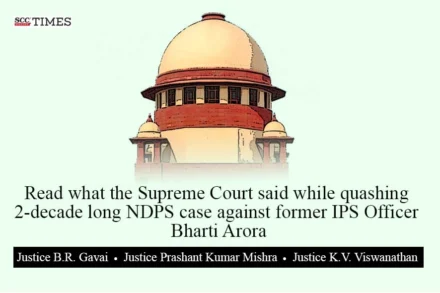 Bharti Arora NDPS case