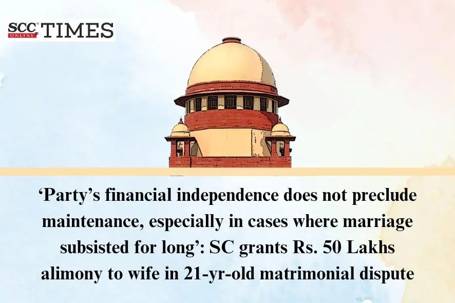 Financial independence in alimony