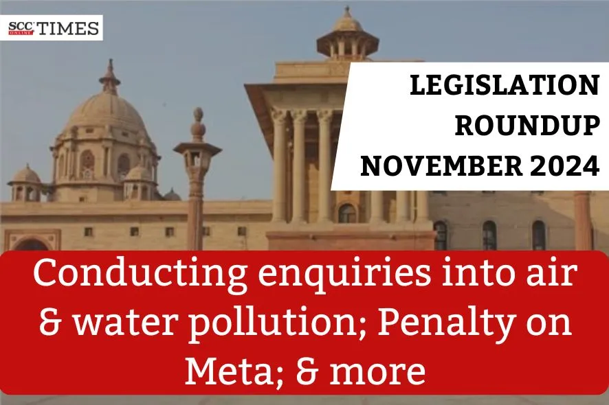 Legislation Roundup November 2024