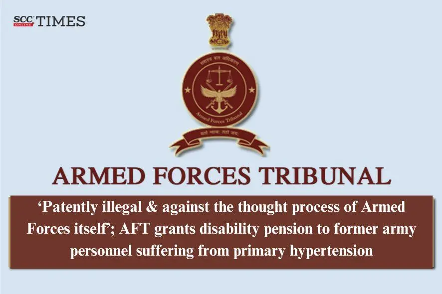 Army Disability pension for hypertension