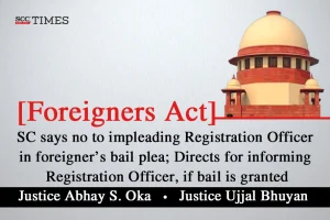 Information to Registration Officer on foreigner's bail