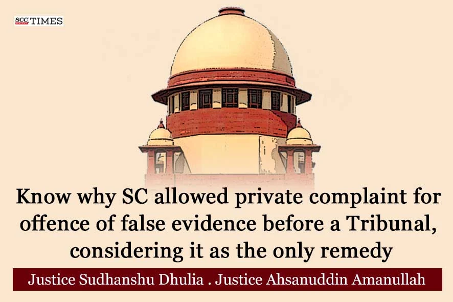 Private complaint before Tribunal