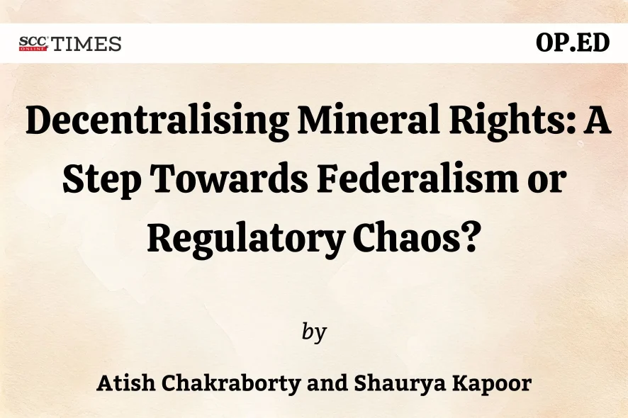 Decentralising Mineral Rights