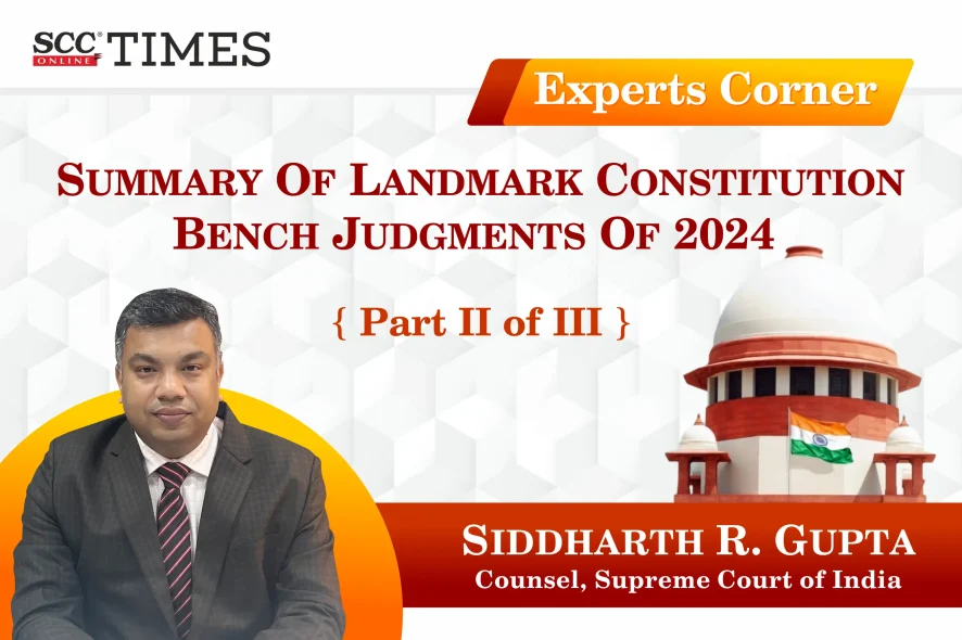 Landmark Constitution Bench Judgments