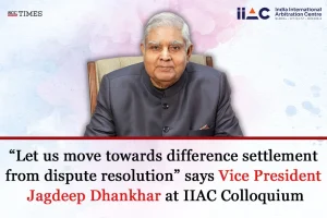 Jagdeep Dhankhar at IIAC Colloquium